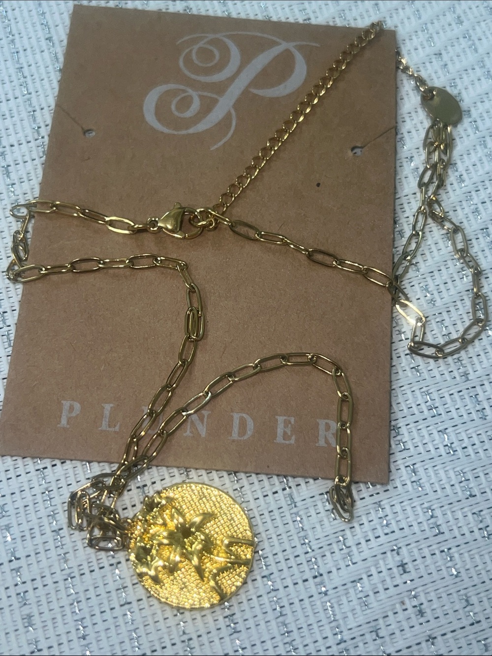 Plunder Design Marigold Birth Flower Necklace